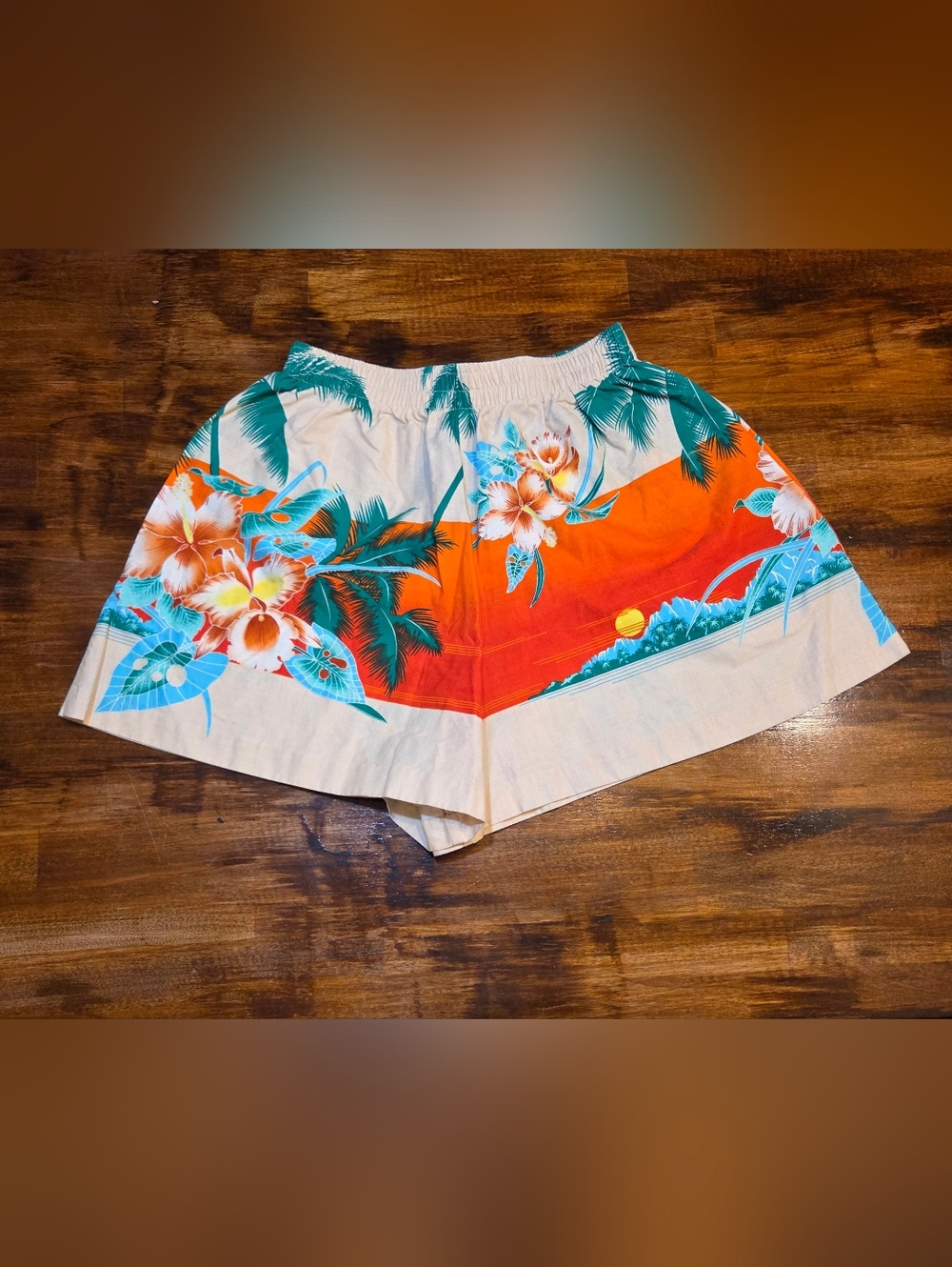 HILO HATTIE Shorts Stretch Waist Made In Hawaii Floral Costal Vacation Briefs